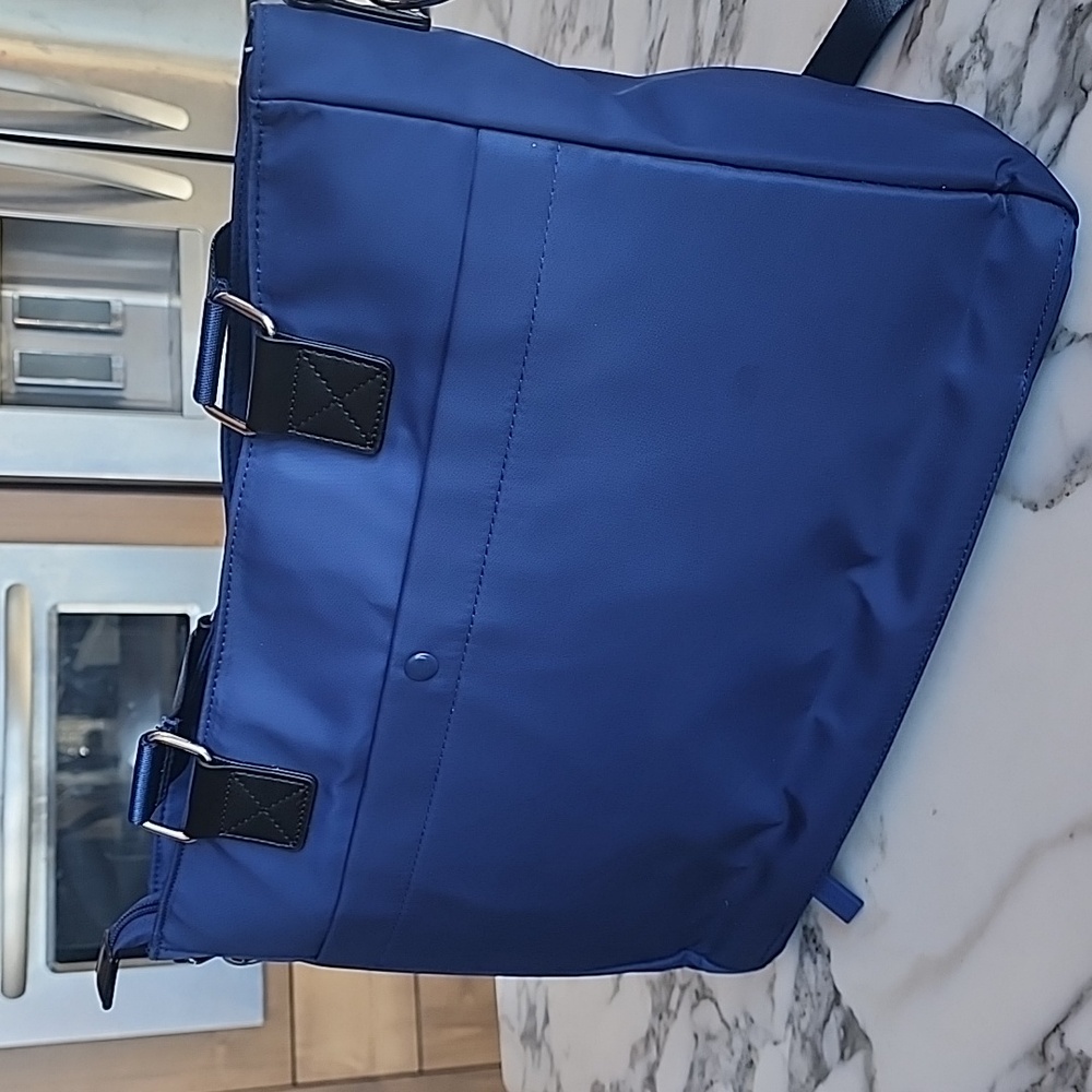 IHKWIP Laptop Travel Crossbody Tote in Navy - Picture 6 of 14